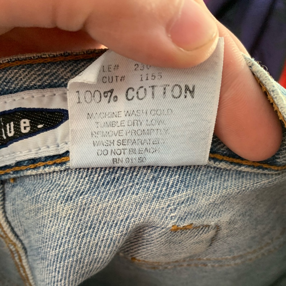 C6 Anchor Blue Denim Mom Shorts 5 - Picture 5 of 5